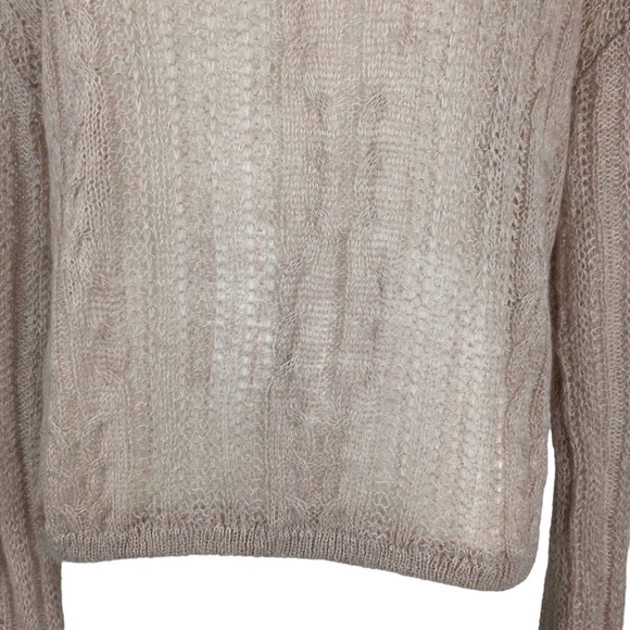 Free People Oversized Angel Pointelle Knit Sweater - Picture 6 of 9